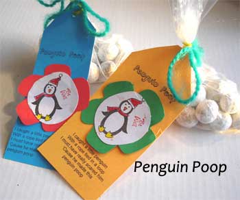 penguin poop an easy Christmas craft project