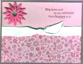 pink birthday card