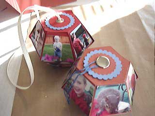 popup photo cube made with Bigz 3D ball die